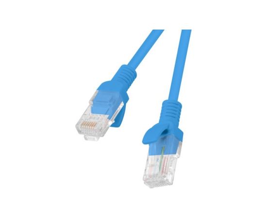 PATCHCORD KAT.5E UTP 1.5M NIEBIESKI FLUKE PASSED LANBERG 10-PACK