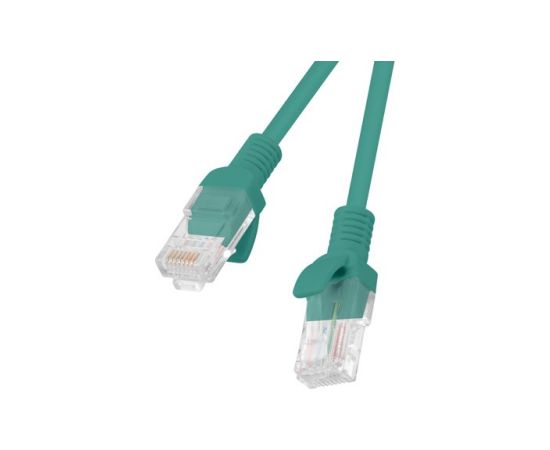 PATCHCORD KAT.6 UTP 0.25M ZIELONY FLUKE PASSED LANBERG 10-PACK