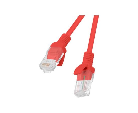 PATCHCORD KAT.5E UTP 3M CZERWONY FLUKE PASSED LANBERG 10-PACK