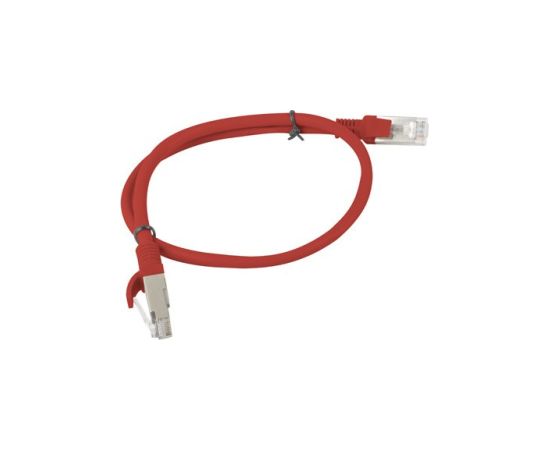 PATCHCORD KAT.6 UTP 0.5M CZERWONY FLUKE PASSED LANBERG 10-PACK