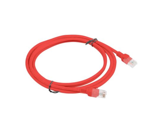 PATCHCORD KAT.5E UTP 2M CZERWONY FLUKE PASSED LANBERG 10-PACK