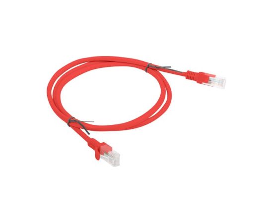 PATCHCORD KAT.5E UTP 1M CZERWONY FLUKE PASSED LANBERG 10-PACK