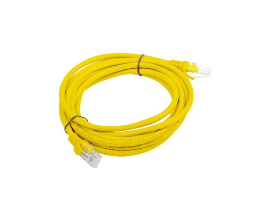 PATCHCORD KAT.5E UTP 3M ŻÓŁTY FLUKE PASSED LANBERG 10-PACK