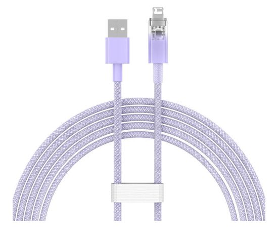 Fast Charging cable Baseus USB-A to Lightning  Explorer Series 2m, 2.4A (purple)