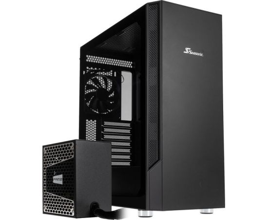 Seasonic ARCH Q503 + CONNECT DGC-650, tower case (black, tempered glass)