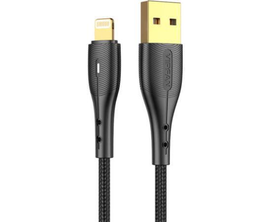 USB to Lightning cable VFAN Nano Gold X07, 3A, 1.2m (czarny)