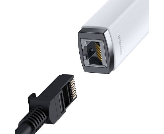 Baseus Lite Series USB to RJ45 network adapter, 100Mbps (white)