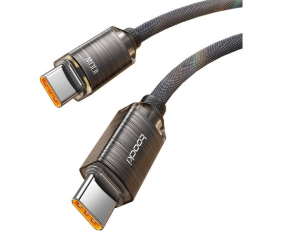 Cable USB-C to USB-C Toocki TXCTT1- SJ01-B, 1m, FC 100W (black)