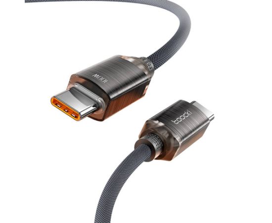 Cable USB-C to USB-C Toocki TXCTT1- SJ01-B, 1m, FC 100W (black)