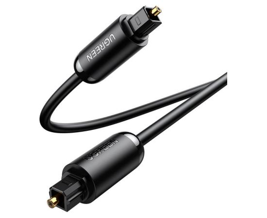 Оптический кабель UGREEN AV122 Toslink Audio, алюминиевая оплетка, 1 м (черный)