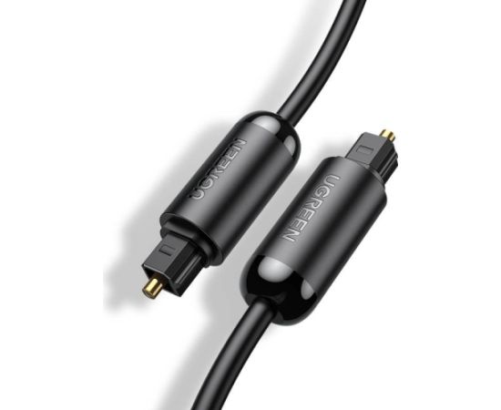 Оптический кабель UGREEN AV122 Toslink Audio, алюминиевая оплетка, 1 м (черный)