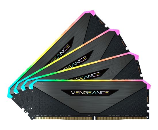 Corsair DDR4 - 128GB - 3600- CL - 18 Vengeance RGB RT Quad Kit black