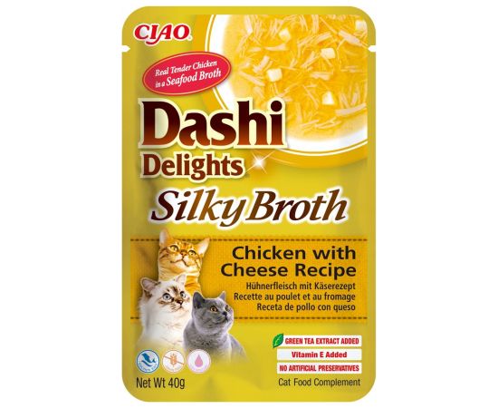 INABA CAT Dashi Delights Silky Broth Chicken with Cheese - treat for cats - 40g