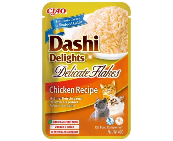 INABA CAT Dashi Delights Delicate Flakes Chicken - cat treat - 40g