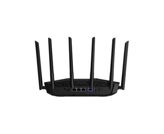 Wireless Router ASUS Router 6500 Mbps Mesh Wi-Fi 6 Wi-Fi 7 IEEE 802.11a IEEE 802.11b IEEE 802.11g IEEE 802.11ac IEEE 802.11ax USB 3.2 3x2.5GbE 1x2.5GbE Number of antennas 6 TUFGAMINGBE6500