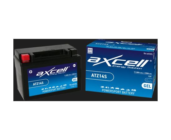 11.8Ah 230A Axcell GEL moto akumulators 150x87x110