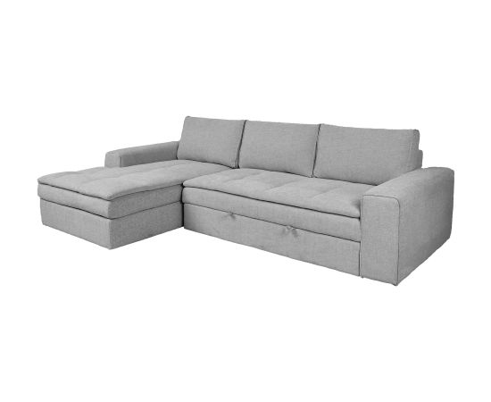 Corner sofa bed KAJA LC, light grey