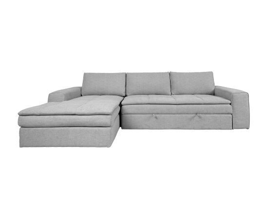 Corner sofa bed KAJA LC, light grey