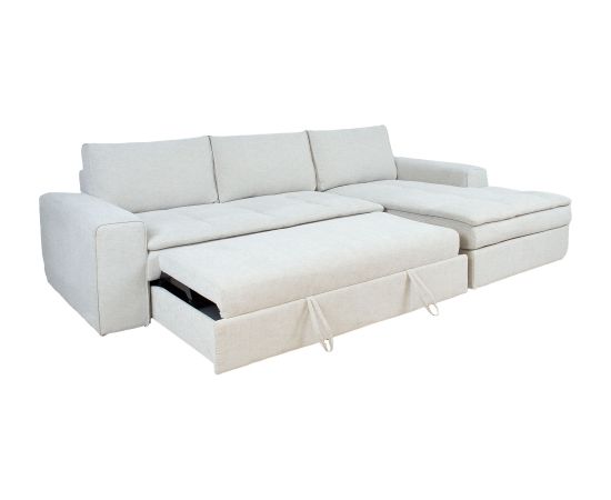 Corner sofa bed KAJA RC, beige