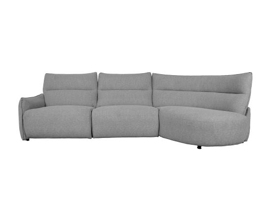 Corner sofa CANNES RC electric recliner, grey