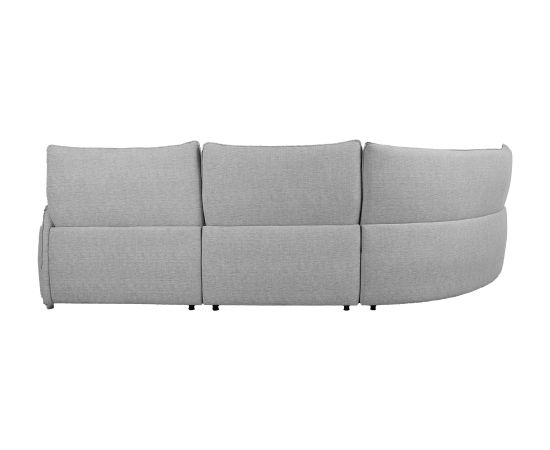 Corner sofa CANNES LC electric recliner, grey