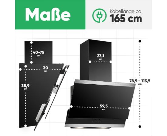 Bomann DU7610G Tvaika nosūcējs