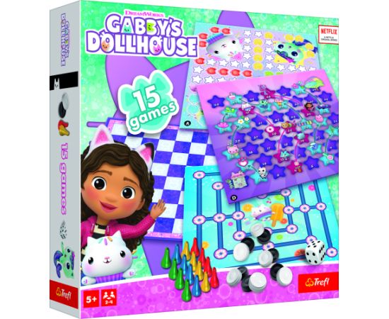 TREFL GABBY´S DOLLHOUSE Комплект настольных игр 15 в 1