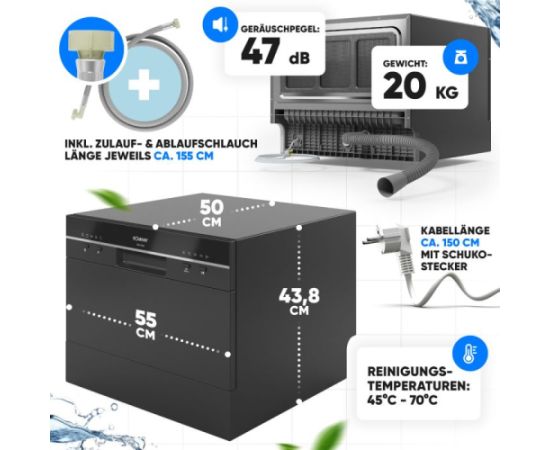 Compact dishwasher Bomann