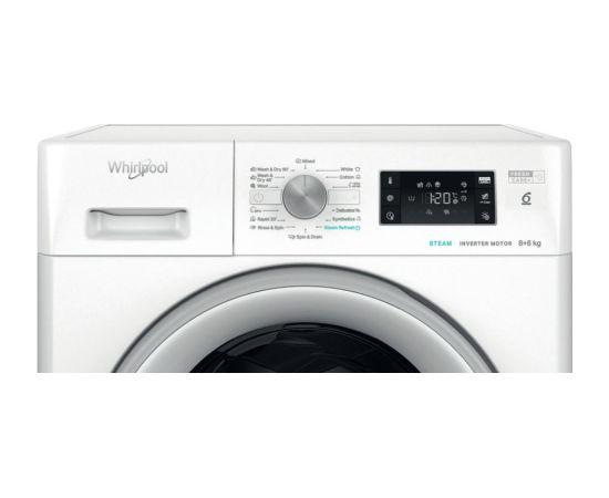 Whirlpool FFWDB 864489 SV EE veļas mazgājamā mašīna ar žāvētāju 8/6kg 1400rpm