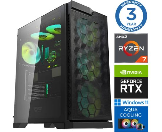 INTOP AQUA Ryzen 7 7700X 64GB DDR5 500SSD M.2 NVME RTX4060Ti 8GB WIN11Pro