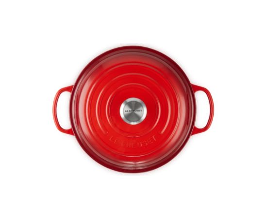 Le Creuset Čuguna katls sekls 30cm / 3,5L sarkans