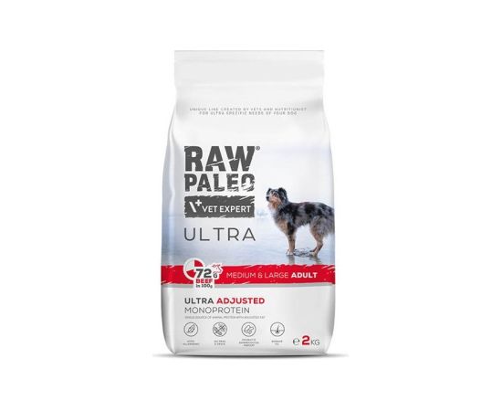 RAW PALEO Ultra Medium&Large Adult Beef - dry dog ​​food - 2 kg