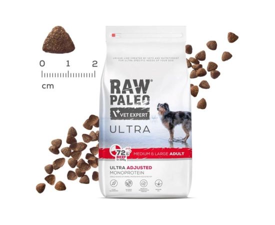 RAW PALEO Ultra Medium&Large Adult Beef - dry dog ​​food - 2 kg