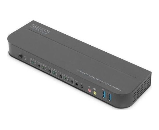 DIGITUS KVM Switch 4x1 DP DP/HDMI 4Kx2K