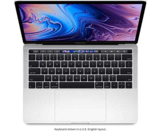 Apple MacBook Pro 2019 Retina 13" 4xUSB-C - Core i5 2.4GHz / 16GB / 256GB SSD - Silver (Atjaunināts, stāvoklis labi)