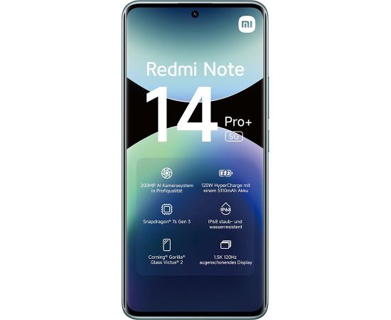 Xiaomi Redmi Note 14 Pro+ 5G 16.9 cm (6.67") Dual SIM USB Type-C 8 GB 256 GB 5110 mAh Blue