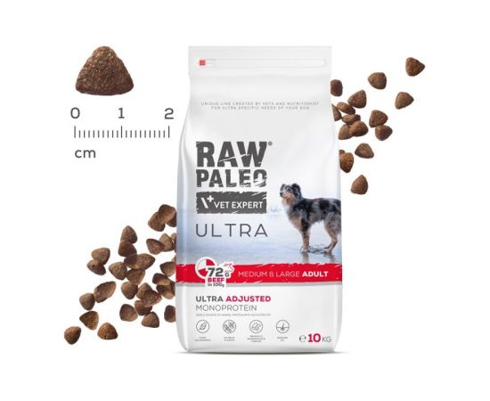 RAW PALEO Ultra Medium&Large Adult Beef - dry dog ​​food - 10 kg