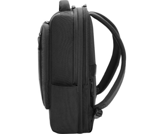 RENEW GOLD Executive 16 Backpack, Water Resistant, Expandable, Cable Pass-through USB-C port – Black, Grey / 6B8Y1AAR