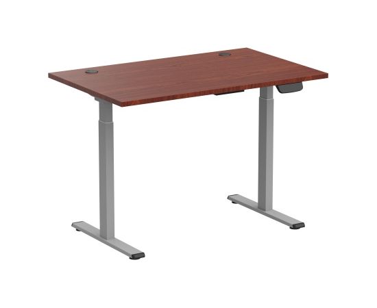 Adjustable Height Table Up Up Bjorn Gray, Table top M Dark Walnut