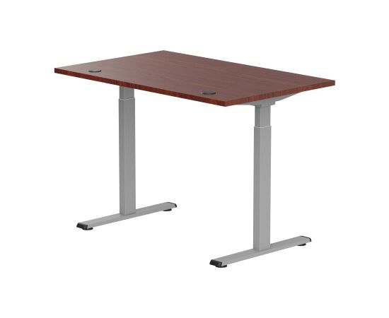 Adjustable Height Table Up Up Bjorn Gray, Table top M Dark Walnut