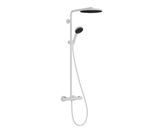 Hansgrohe dušas sistēma Pulsify 260 1 jet ar termostatu Ecostat Fine un rokas dušu 3 jet, matt white