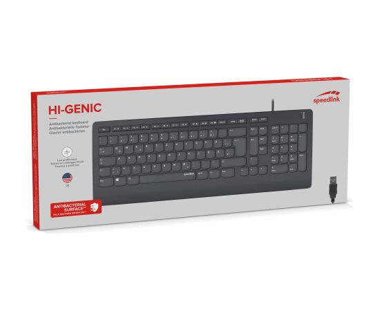 Speedlink keyboard Hi-Genic US (SL-640009-BK-US)