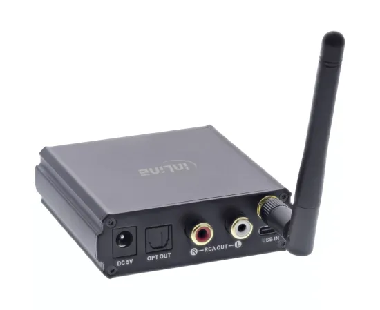 InLine® Bluetooth 5.1 HiFi Receiver & USB DAC, with LCD