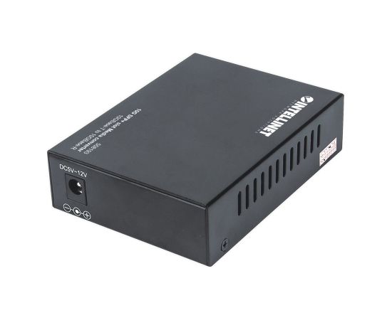 Intellinet 10GBase-T to 10GBase-R Media Converter, 1 x 10 GB SFP+ Slot, 1 x 10GB RJ45 Port