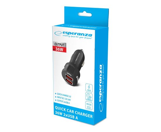 Esperanza EZ110 Car Charger Auto Black