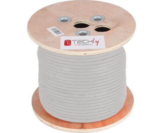 Techly ITP-C6A-FLS305 networking cable Grey 305 m Cat6a S/FTP (S-STP)