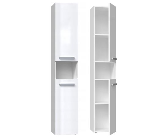 Top E Shop Bathroom cabinet NEL I 31x30x174 cm, white, glossy