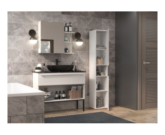 Top E Shop Bathroom cabinet NEL I 31x30x174 cm, white, glossy