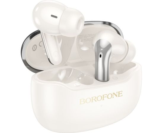 Wireless headphones Borofone FQ1 Plus ANC+ENC white