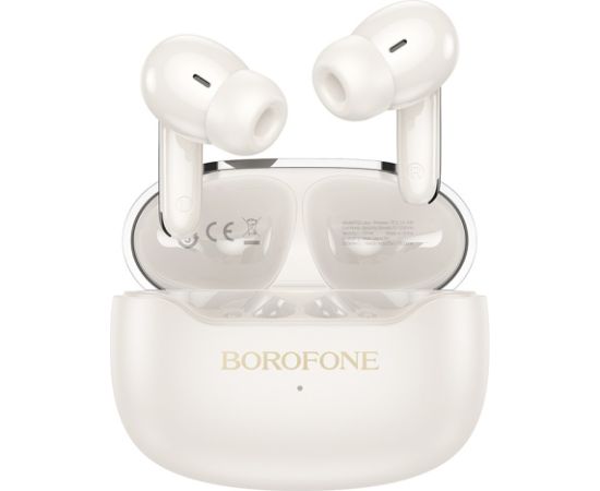 Wireless headphones Borofone FQ1 Plus ANC+ENC white